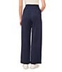 Color:Classic Navy - Image 2 - Wide Leg Pleated Tencel Pants