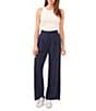Color:Classic Navy - Image 3 - Wide Leg Pleated Tencel Pants