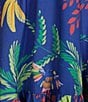 Chelsea & Violet Willow Printed V-Neck Sleeveless A-Line Dress, Color:Blue Tropical - Image 3