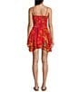 Chelsea & Violet Yvette Linen Sleeveless Smocked A-Line Dress, Color:Red Tropical - Image 2