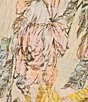 Color:Peachy Floral - Image 3 - Yvette Smocked Printed Linen Sleeveless Mini Dress