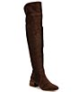 Color:Mocha Brown - Image 1 - Ziggy Wide Calf Corduroy Over-the-Knee Boots