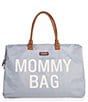 Color:Grey/Off-White - Image 1 - Childhome Canvas Mommy Tote Bag