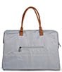 Color:Grey/Off-White - Image 2 - Childhome Canvas Mommy Tote Bag