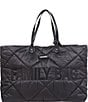 BEABA Childhome Quilted Puffer Family Diaper Bag, Color:Black - Image 1