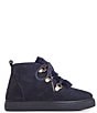 Color:Navy - Image 1 - Boys' Suede Lace-up Booties (Toddler)