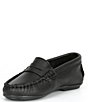 Color:Black - Image 4 - Boys' Leather Penny Loafers (Toddler)