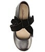 Color:Black - Image 5 - Girls' Ballerina Velvet Ribbon Lace Flats (Toddler)