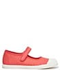 Color:Coral - Image 1 - Girls' Cap Toe Canvas Mary Janes (Infant)