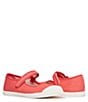 Color:Coral - Image 3 - Girls' Cap Toe Canvas Mary Janes (Infant)