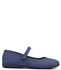 Color:Denim Blue - Image 1 - Girls' Classic Denim Mary Janes (Toddler)