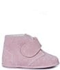 Color:Dusty Rose - Image 1 - Girls' Crib Booties (Infant)