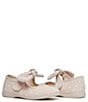 Color:Light Beige - Image 3 - Girls' Dotted Fabric Bow Mary Janes (Infant)