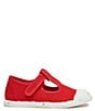 Color:Red - Image 1 - Girls' Eco T-Strap Shoes (Toddler)