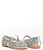Color:SIlver - Image 2 - Girls' Glitter Mary Jane Flats (Toddler)