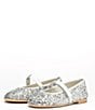 Color:SIlver - Image 3 - Girls' Glitter Mary Jane Flats (Toddler)