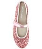 Color:Pink - Image 5 - Girls' Glitter Mary Jane Flats (Youth)