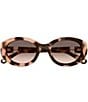 Chloe Women's CH0323SK 54mm Round Sunglasses - Image 2