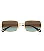 Chloe Women's Holly Metal 53mm Rectangle Sunglasses - Image 2