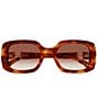 Chloe Women's Marcie 53mm Gradient Rectangle Sunglasses, Color:Shiny Blonde Havana - Image 3
