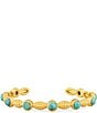 Christina Greene Float On Cuff Bracelet, Color:Turquoise - Image 1