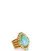 Christina Greene Southwestern Statement 18K Turquoise Ring - Image 1
