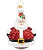 Christopher Radko Cheerful Jolly Claus Glass Ornament - Image 1