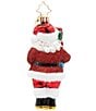 Christopher Radko Santa's Gift Delivery Glass Ornament - Image 3