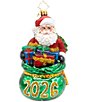 Christopher Radko Santa's Yearly Gift Drop 2026 Glass Ornament - Image 1