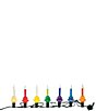 Christopher Radko Shiny Brite Holiday Splendor 7-Count Bubble Lights Stand Set - Image 1