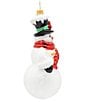 Christopher Radko Winter Cardinal Snowman Glass Ornament - Image 2