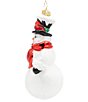 Christopher Radko Winter Cardinal Snowman Glass Ornament - Image 4