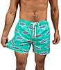 Color:Mint - Image 3 - Family Matching Apex 5.5#double; Inseam Swim Trunks
