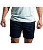 Color:Dark Blue - Image 4 - Armadas 7#double; Inseam Stretch Shorts