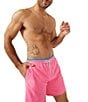 Color:Bright Pink - Image 1 - Avalons Classic 4#double; Inseam Swim Trunks