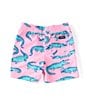Color:Pink - Image 2 - Baby Boys 6-24 Month Family Matching Lil Glades Swim Trunks