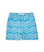Color:Turquoise - Image 1 - Baby Boys 6-24 Family Matching Months Dessert Dawns Swim Trunks