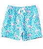 Color:Bright Blue - Image 1 - Baby Boys 6-24 Months Family Matching Mini Flamingos Swim Trunks