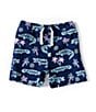 Color:Navy - Image 1 - Baby Boys 6-24 Months Neon Glades Swim Trunks