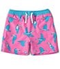 Color:Bright Pink - Image 1 - Baby Boys 6-24 Family Matching Months Toucan Do It Swim Trunks