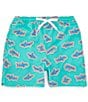 Color:Mint - Image 1 - Big Boys 7-20 Family Matching Apex Swimmers Swim Trunks