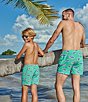 Color:Mint - Image 5 - Big Boys 7-20 Family Matching Apex Swimmers Swim Trunks