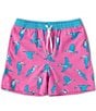 Color:Bright Pink - Image 1 - Big Boys 7-20 Family Matching Toucan Do It Swim Trunks