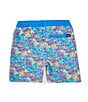 Color:Bright Blue - Image 2 - Big Boys 7-20 Family Matching Tropical Bunches Swim Trunks