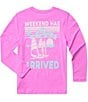 Chubbies Big Boys Weekend Has Arrived Graphic Long-Sleeve Rashguard - Image 1