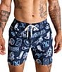 Chubbies Cowboys 5.5#double; Inseam Swim Trunks, Color:Navy - Image 5