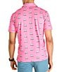 Chubbies Do Later Gator Short Sleeve Knit Polo, Color:Bright Pink - Image 2