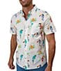 Color:Off-White - Image 1 - Dude Where's The Macaw Friday Short Sleeve Woven Shirt