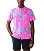 Color:Bright Pink - Image 1 - Friday BreezeTech Short Sleeve Woven Shirt