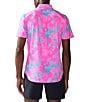Color:Bright Pink - Image 2 - Friday BreezeTech Short Sleeve Woven Shirt